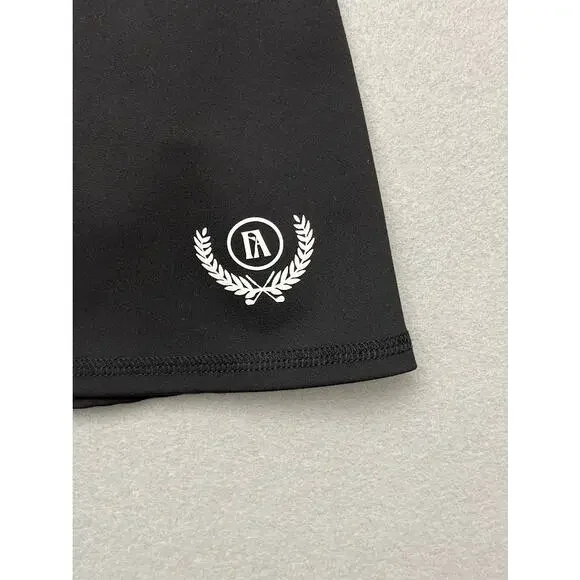 Fore All Black George Mini Golf Skirt Skort Performance Activewear Stretch M - Picture 3 of 12